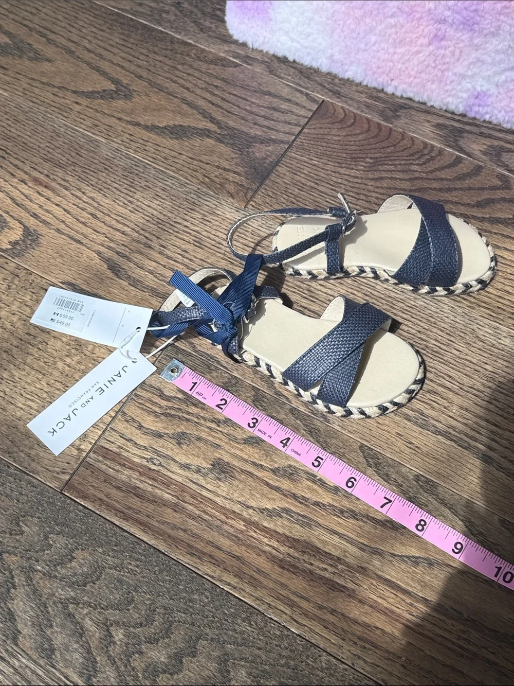 Janie and Jack navy strappy