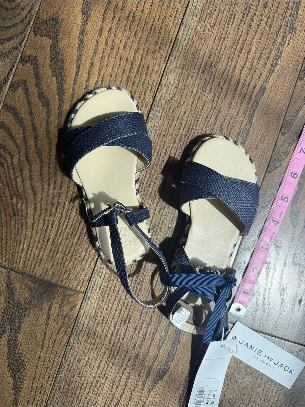 Janie and Jack navy strappy