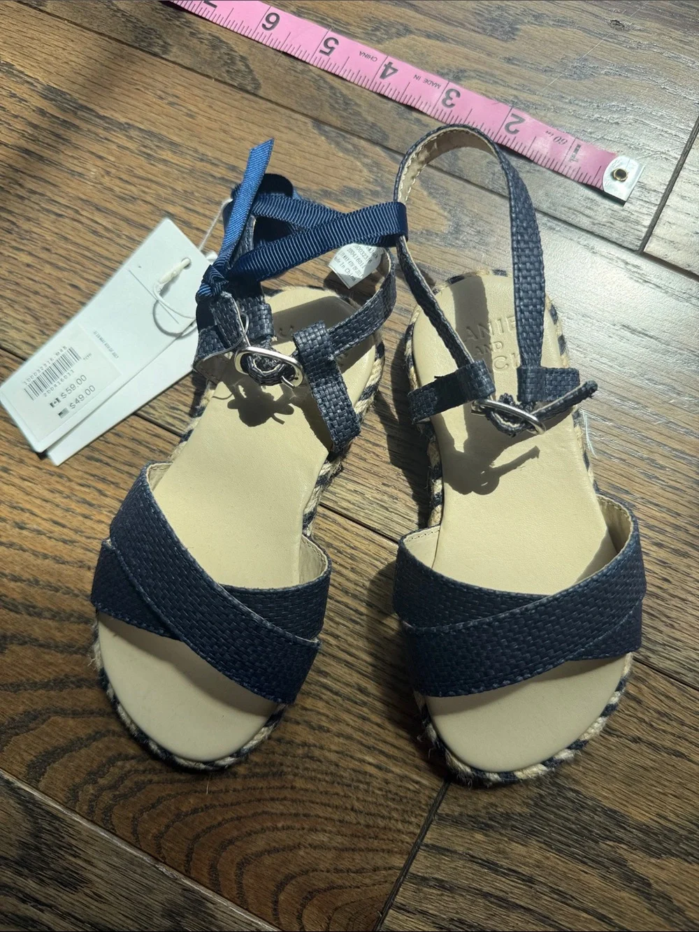 Janie and Jack navy strappy