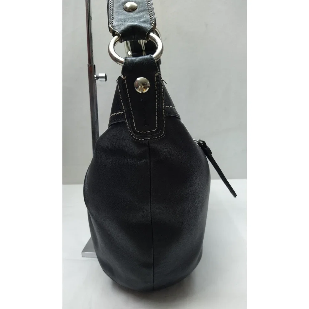 Coach black leather