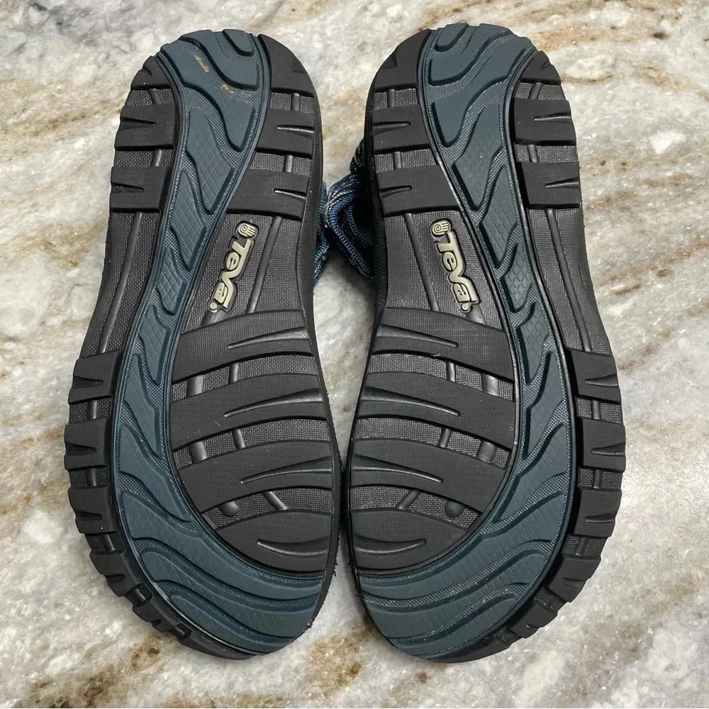 TEVA HURRICANE HIKING SPORT ADJUSTABLE STRAP BLUE/BLACK SANDAL size 4