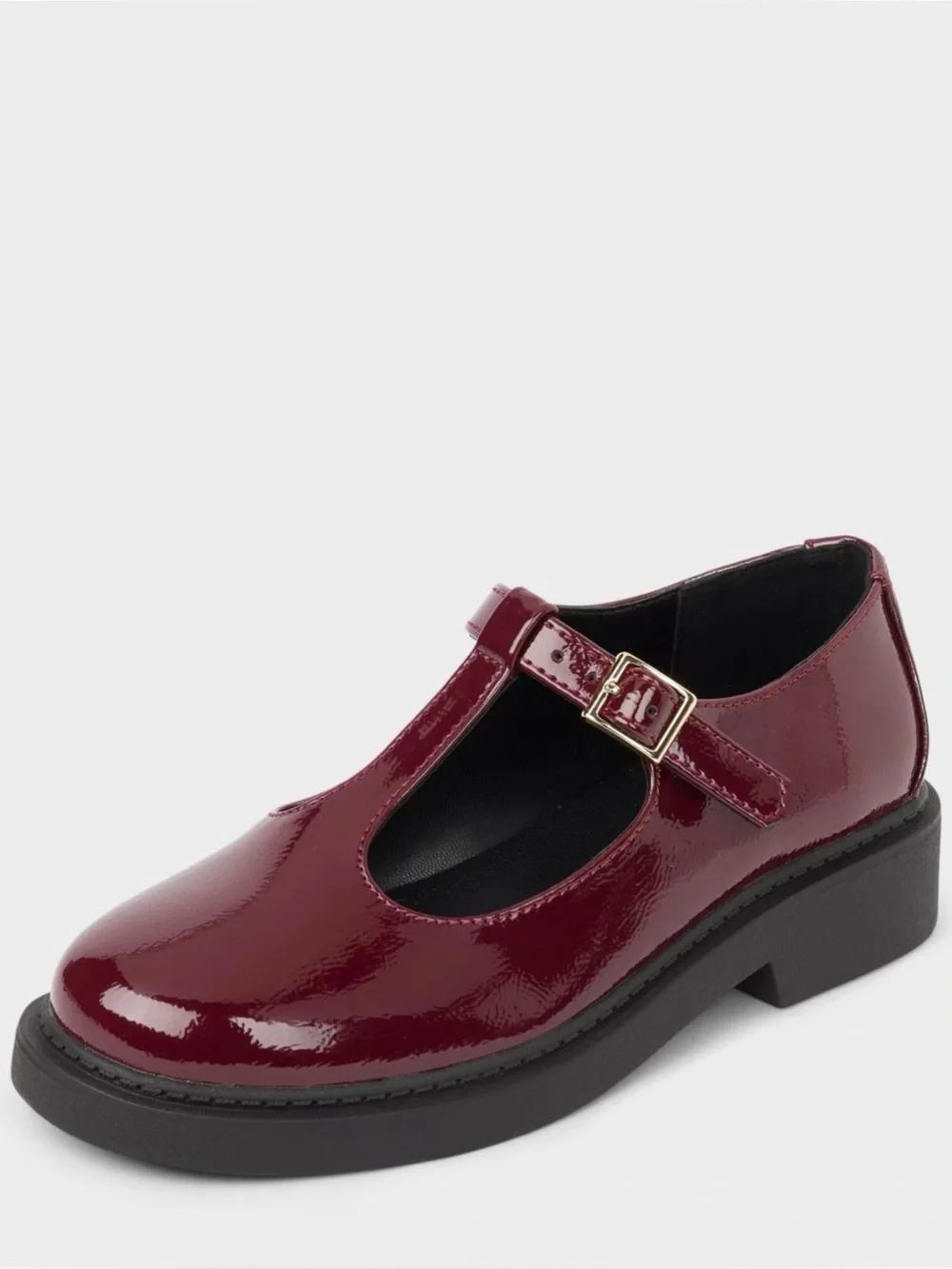 The Children’s Place - Girls' Mary Jane Shoes - Burgundy Patent