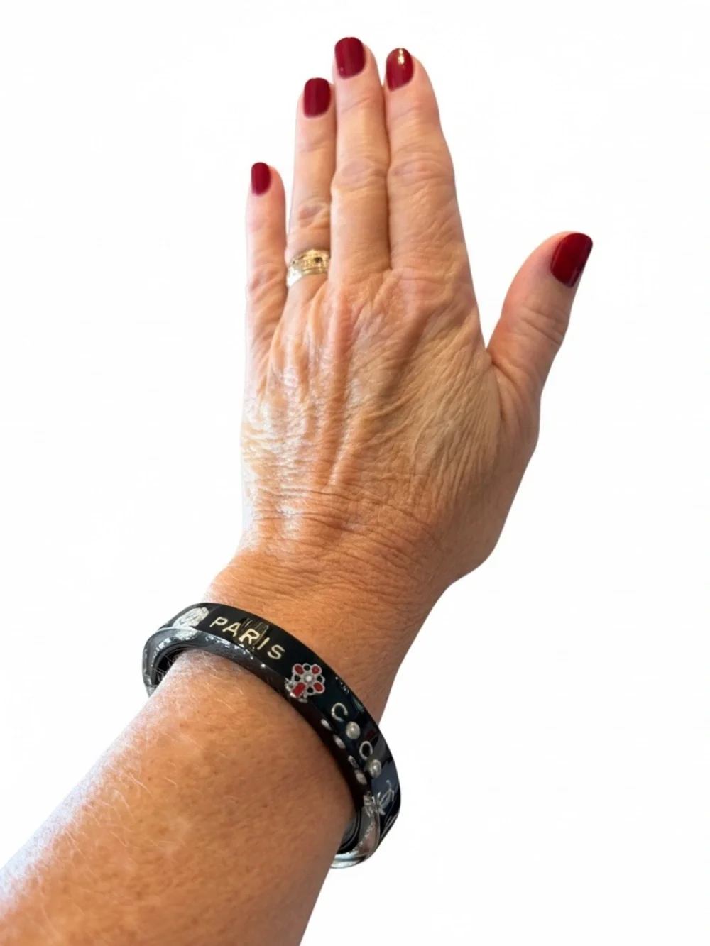 CHANEL polished black