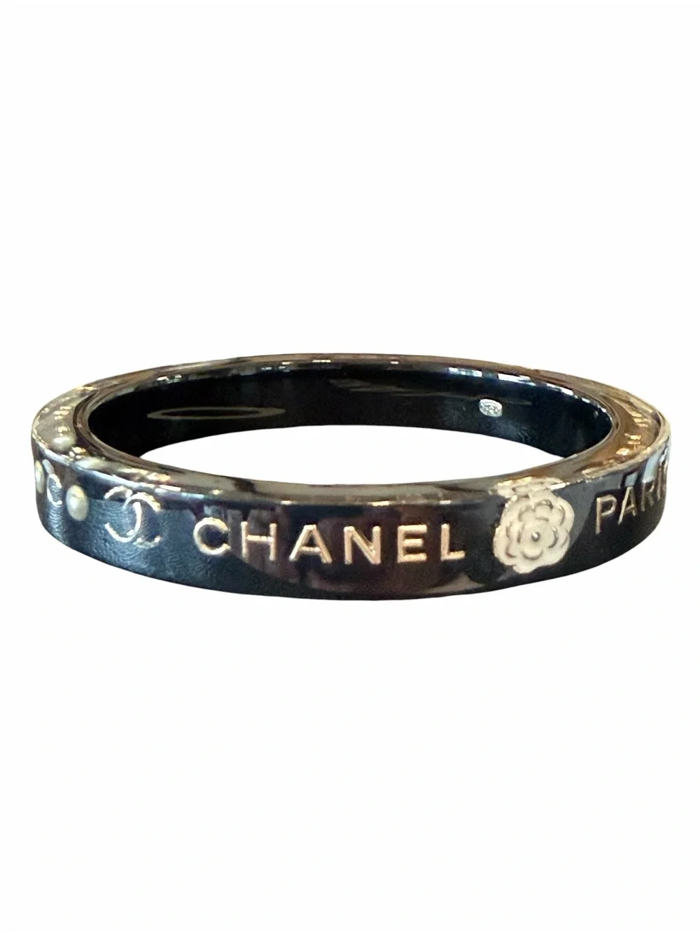CHANEL polished black