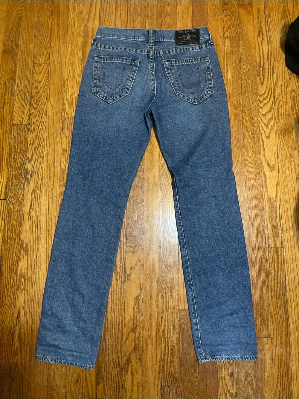 True Religion Men's Dark Blue Straight Jeans