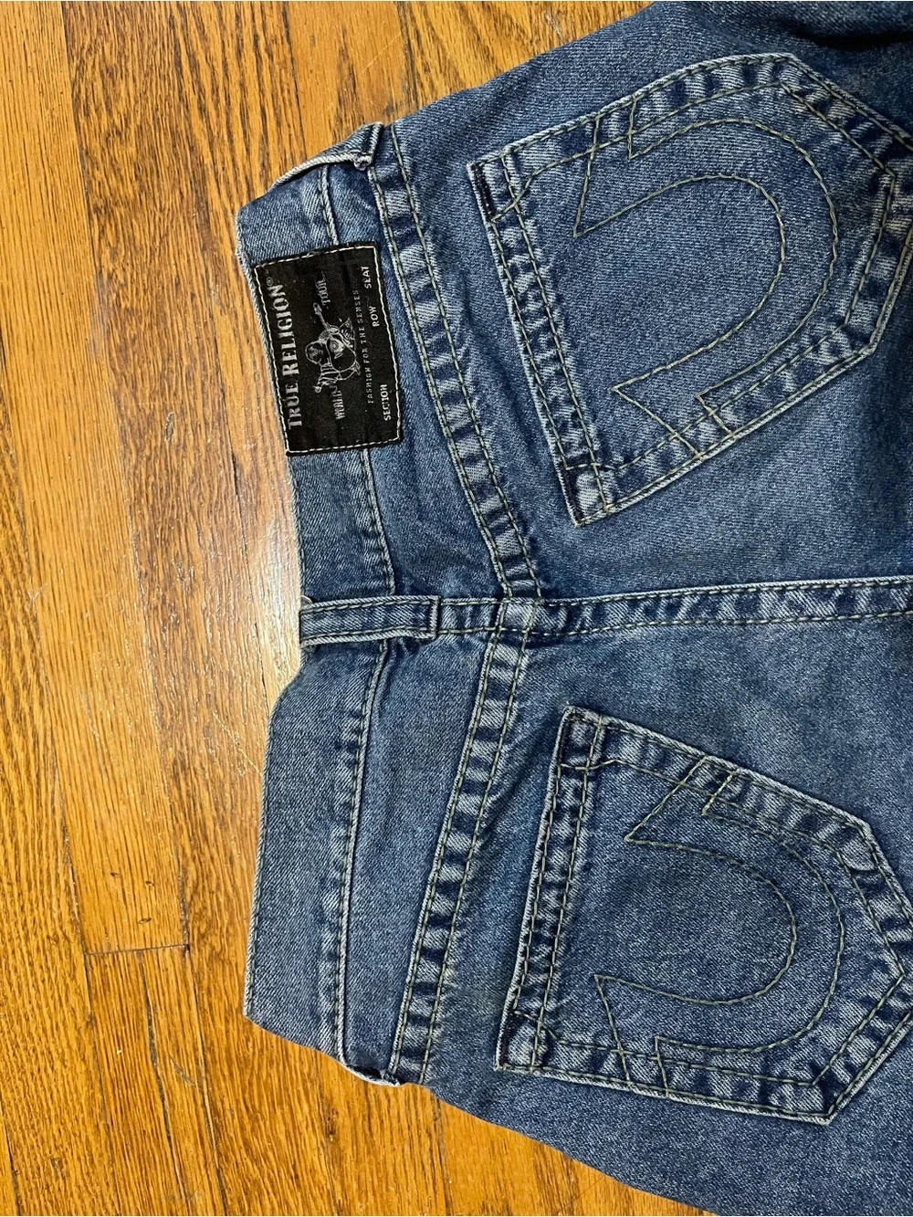 True Religion Men's Dark Blue Straight Jeans