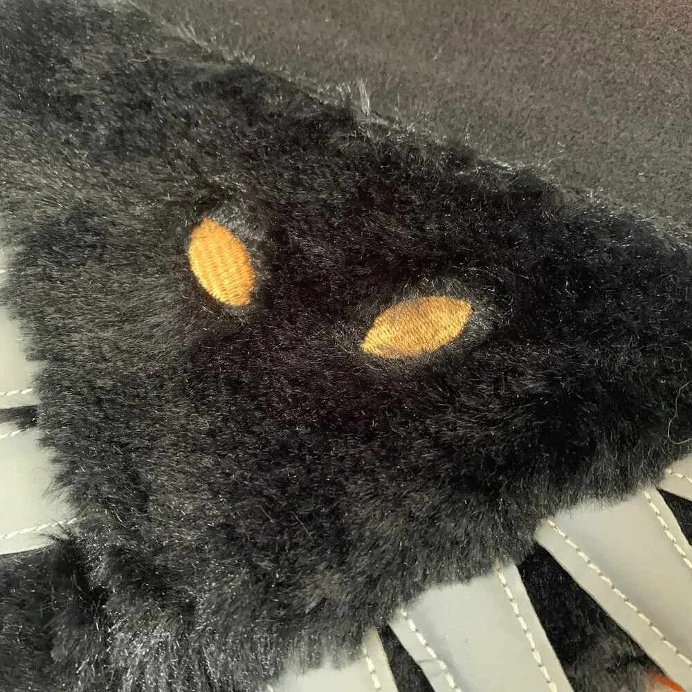 Hyde & Eek! Pet Halloween Spider Costume Collar Slide Bandana Faux Fur