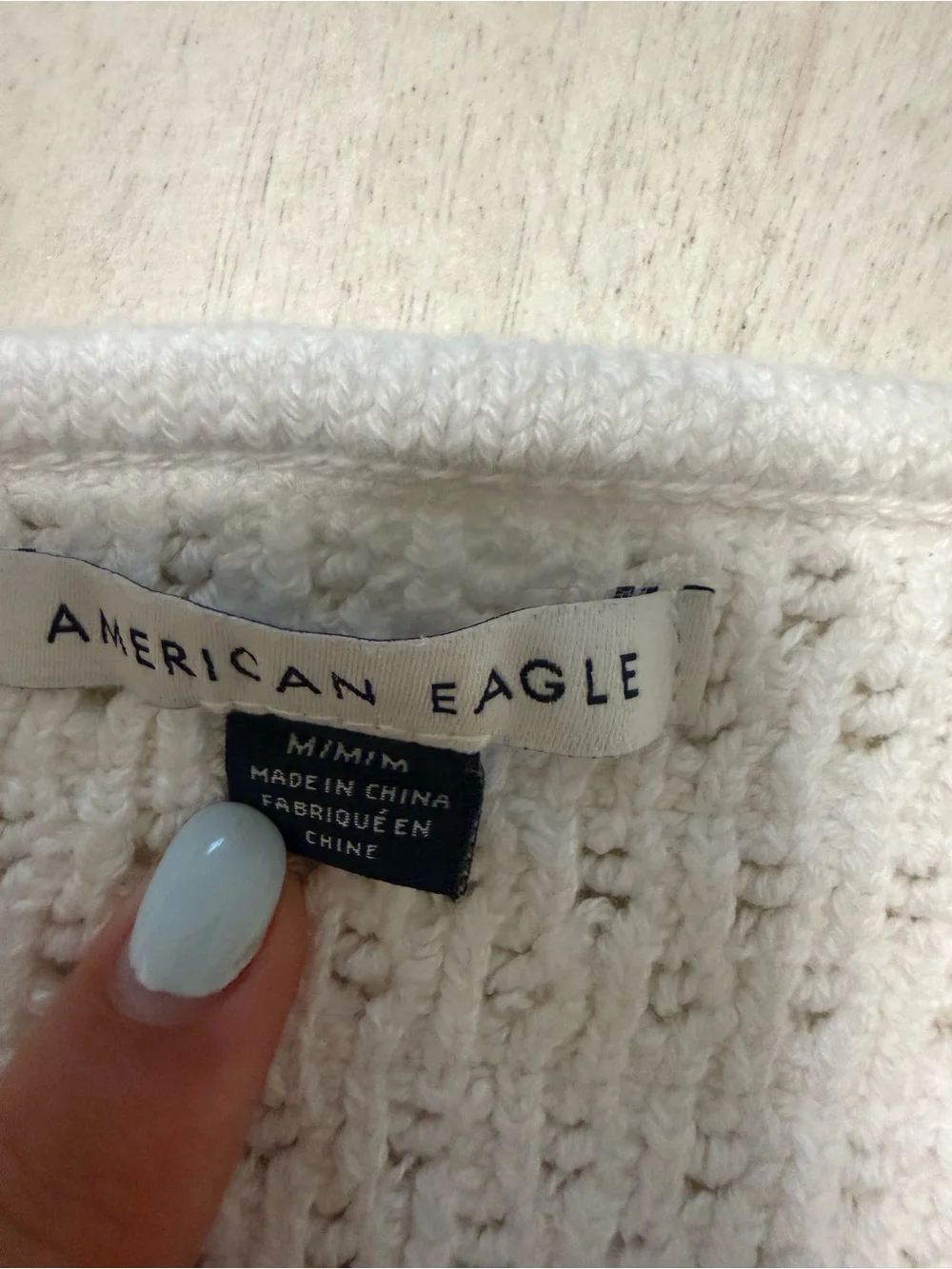 American Eagle Outfitters textured crochet