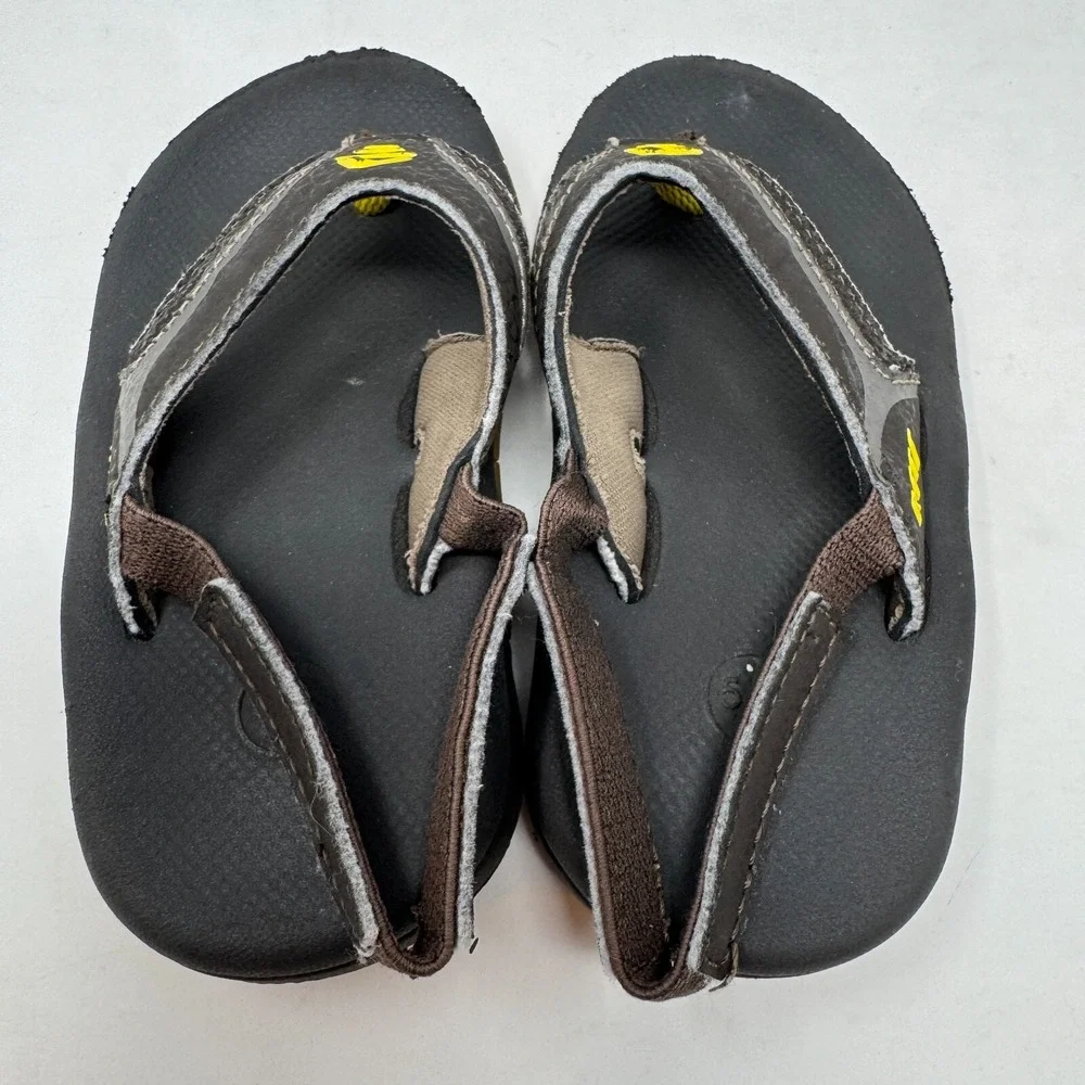 Reef Flip Flops Sandals‎ Shoes Brown Toddler Baby Unisex Size 5/6