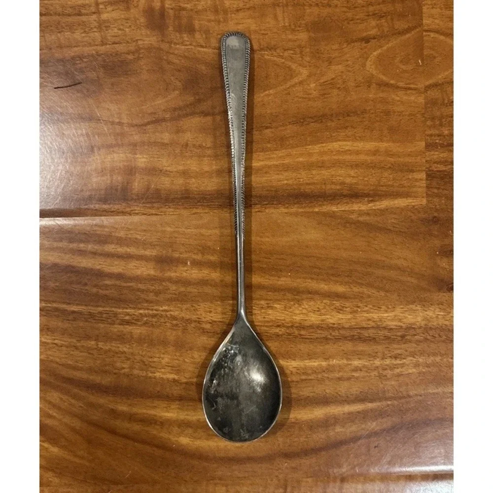 Vintage Silver Plated Salad‎ Serving Spoon 9