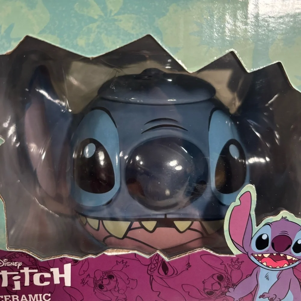Disney Stitch Ceramic Trinket Jar NEW
