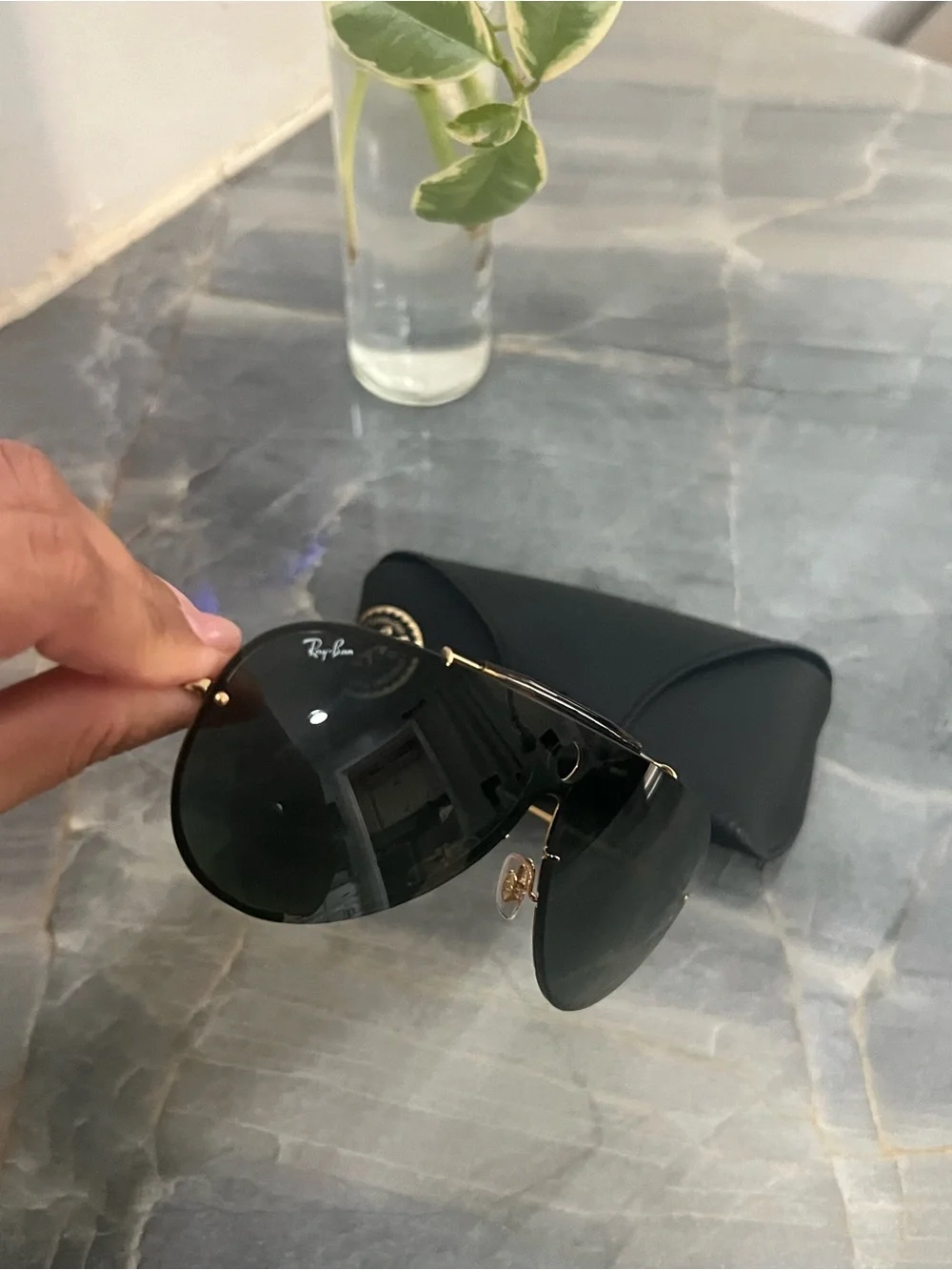 Ray-Ban aviator style