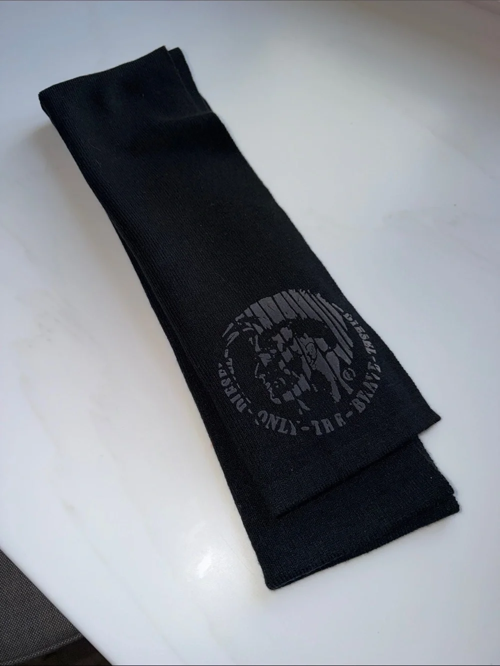 Vintage Diesel Black Scarf