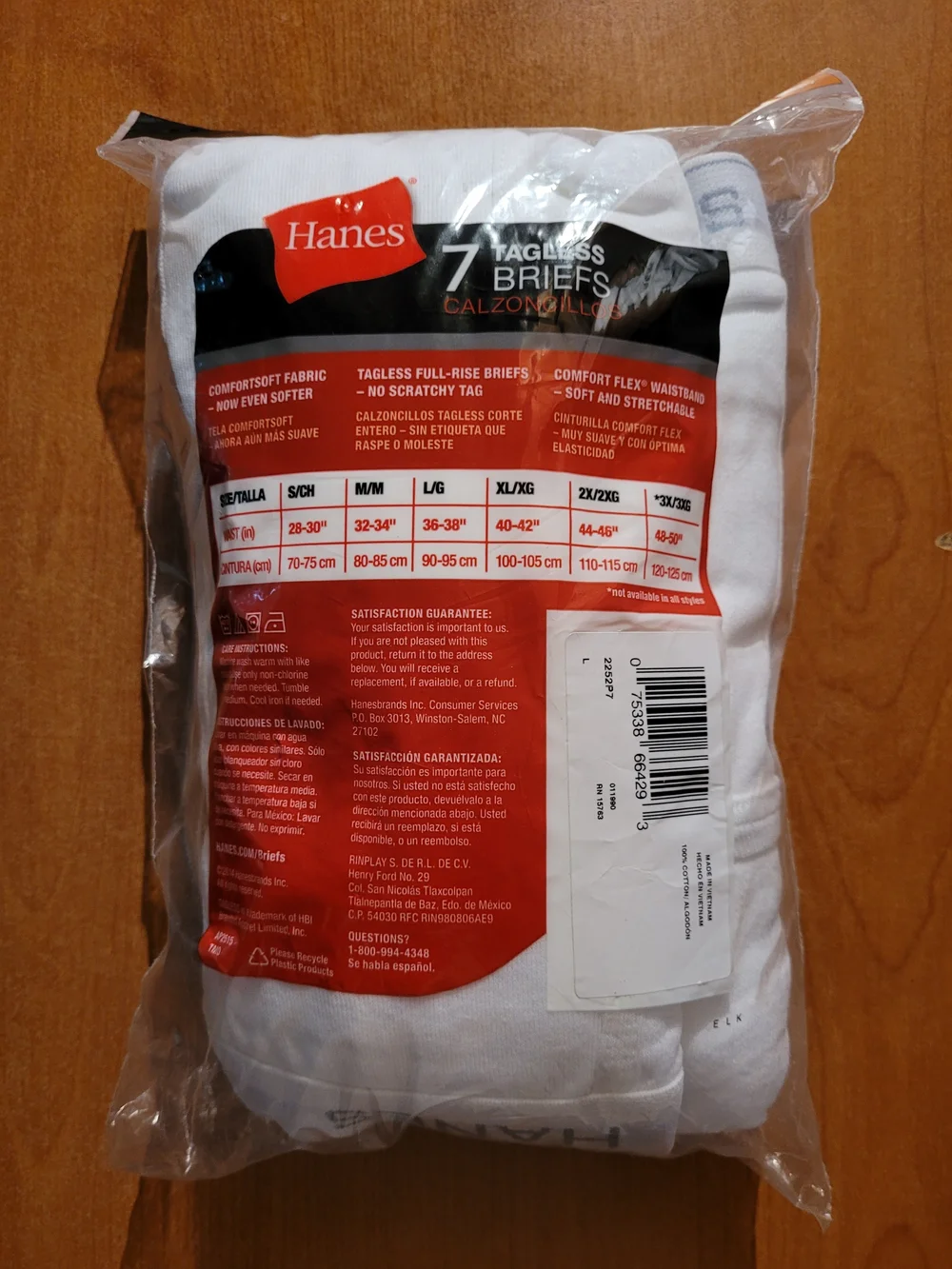 Hanes pairs white