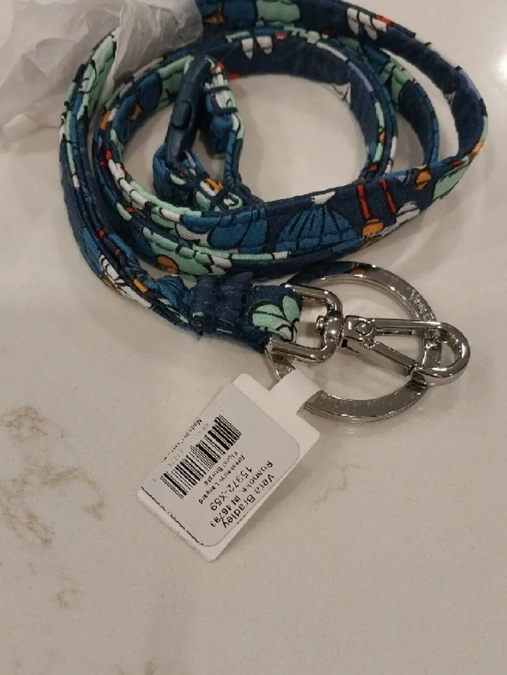 Vera Bradley quilted key