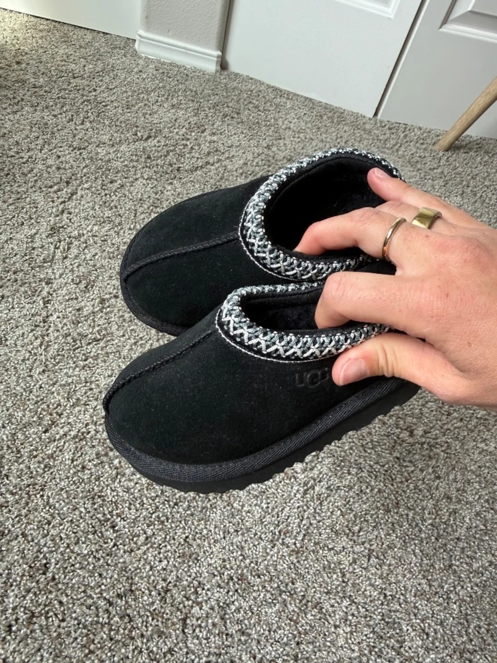 UGG very gently