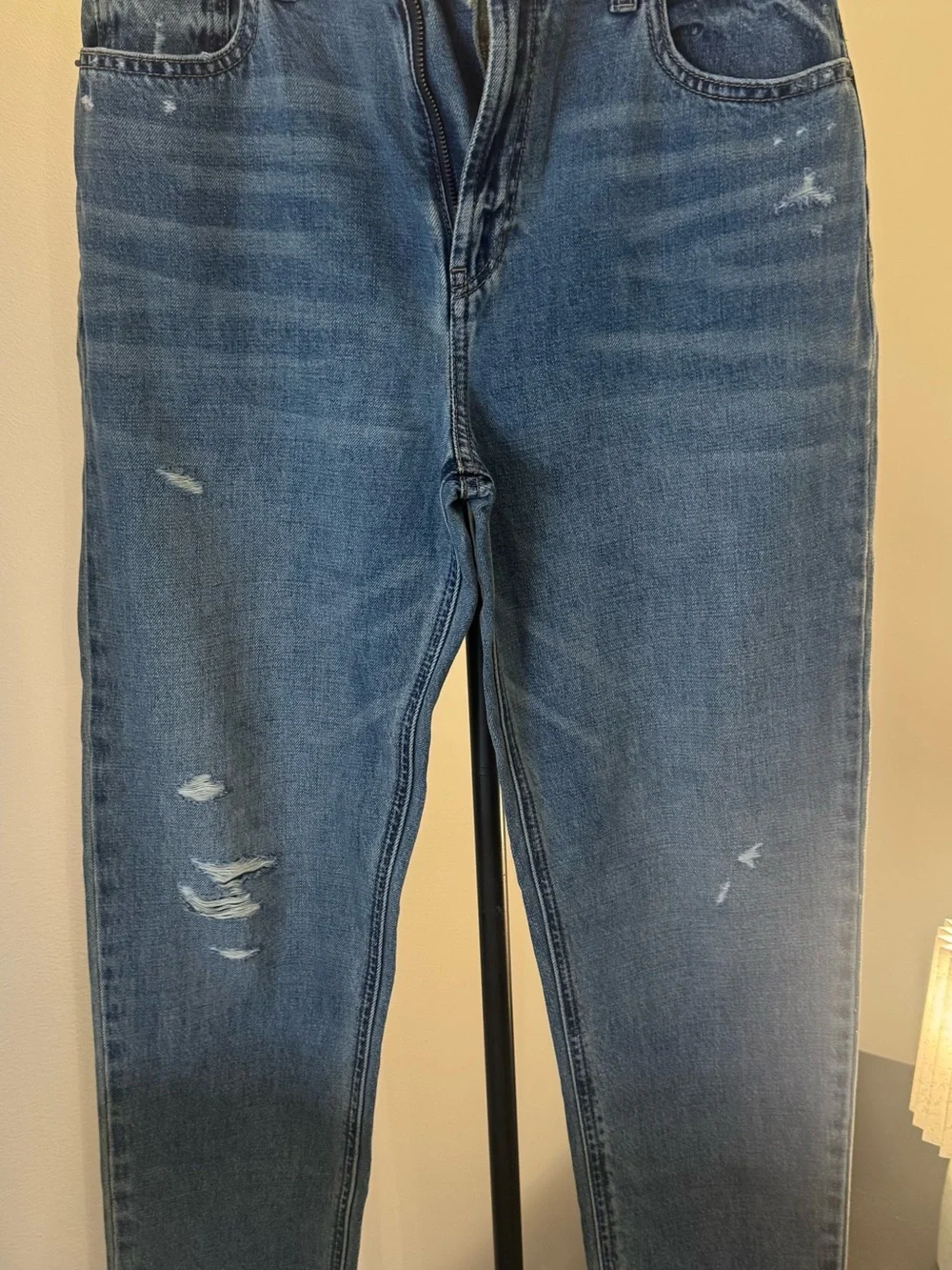 GAP Men's Slim Straight Jeans - Faded Blue Denim