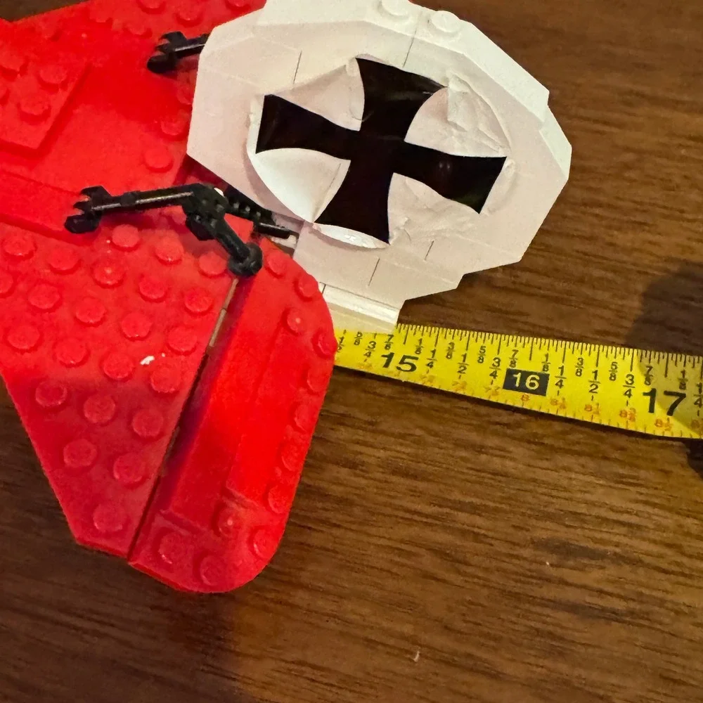 LEGO 10024 Red Baron Fokker Triplane Building Set Complete w/ Sticker Wear