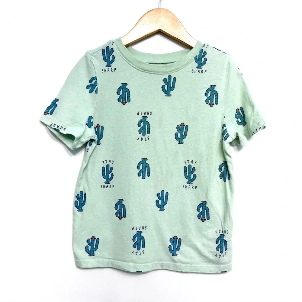 old navy | stay sharp cactus southwestern print tee mint green 5t