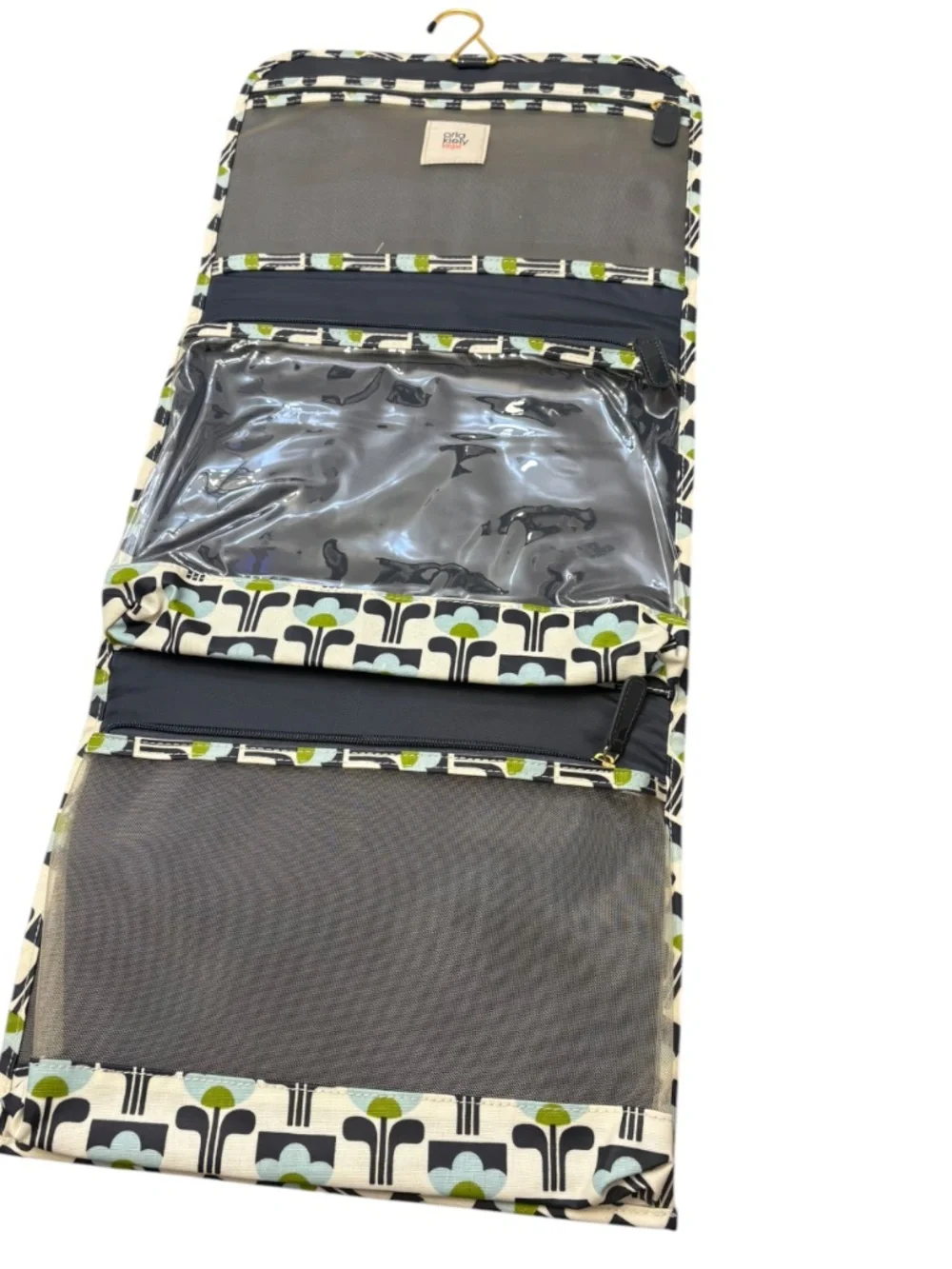 Orla Kiely hanging toiletry cosmetic case bag