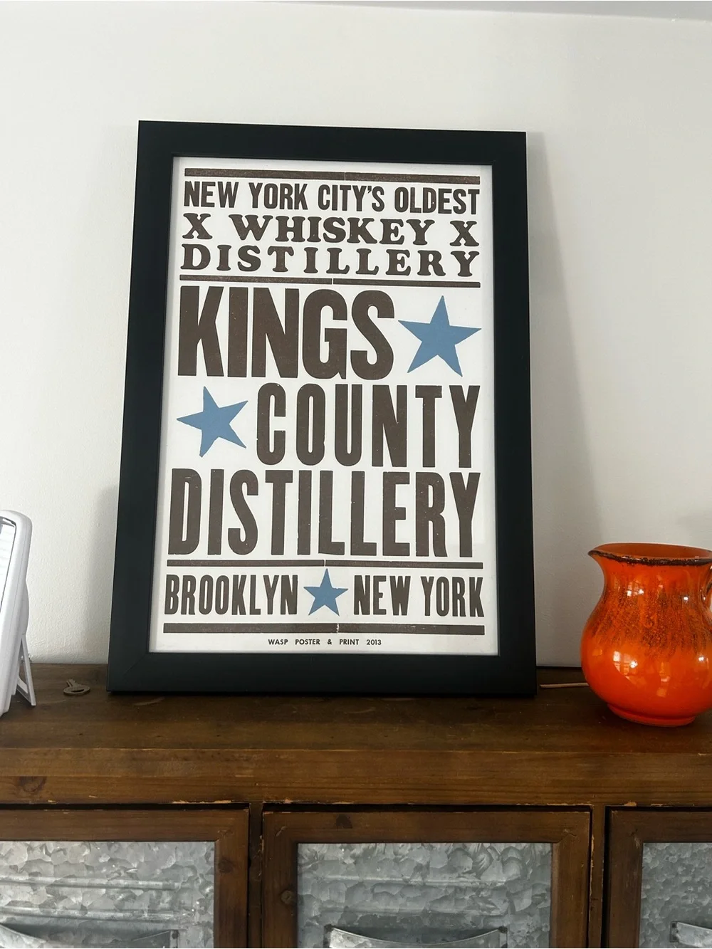 Kings County Distillery decorative framed poster