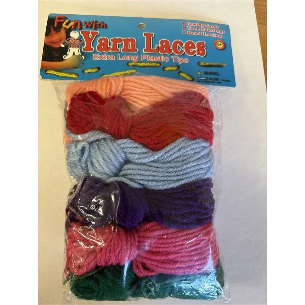 Tipped Yarn Laces  Kit 144 CT 36