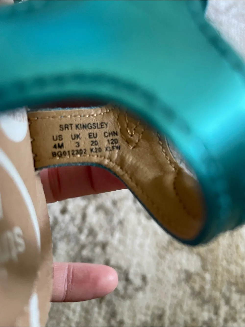 Stride Rite Shimmery Teal Buckle Sandals for Toddlers