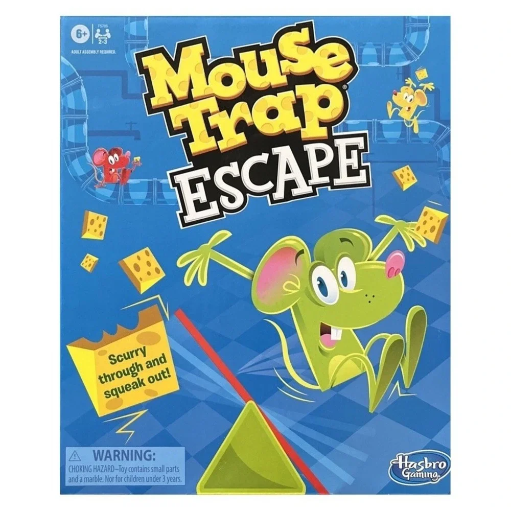Mouse Trap Escape Kids Board Game Hasbro Scurry Through and Squeak Out! NEW