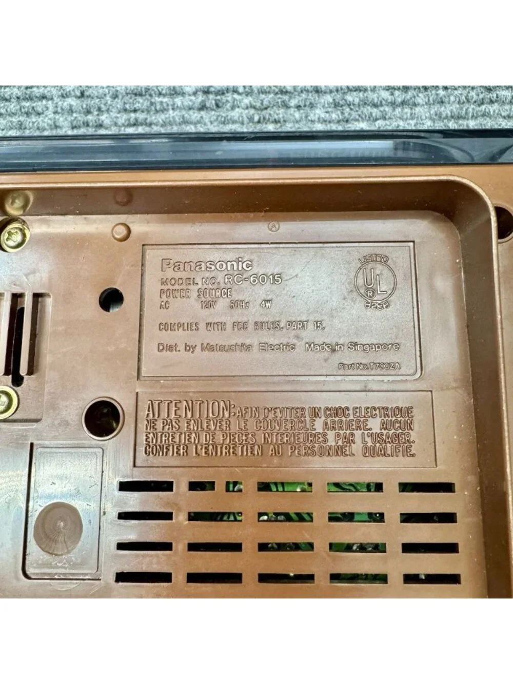 Panasonic vintage rc