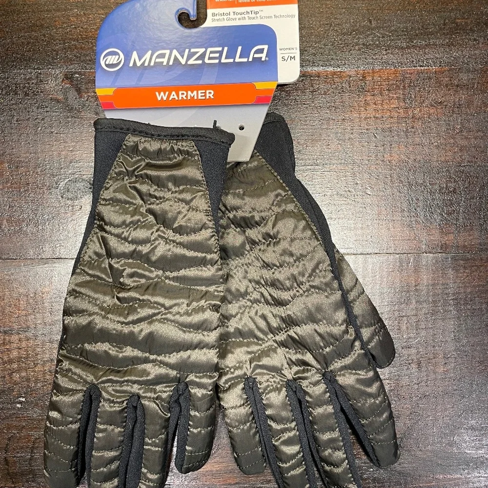 Women's Manzella Bristol Gloves Bristol Touch Grip Screen Warmer Stretch Sz S/M‎
