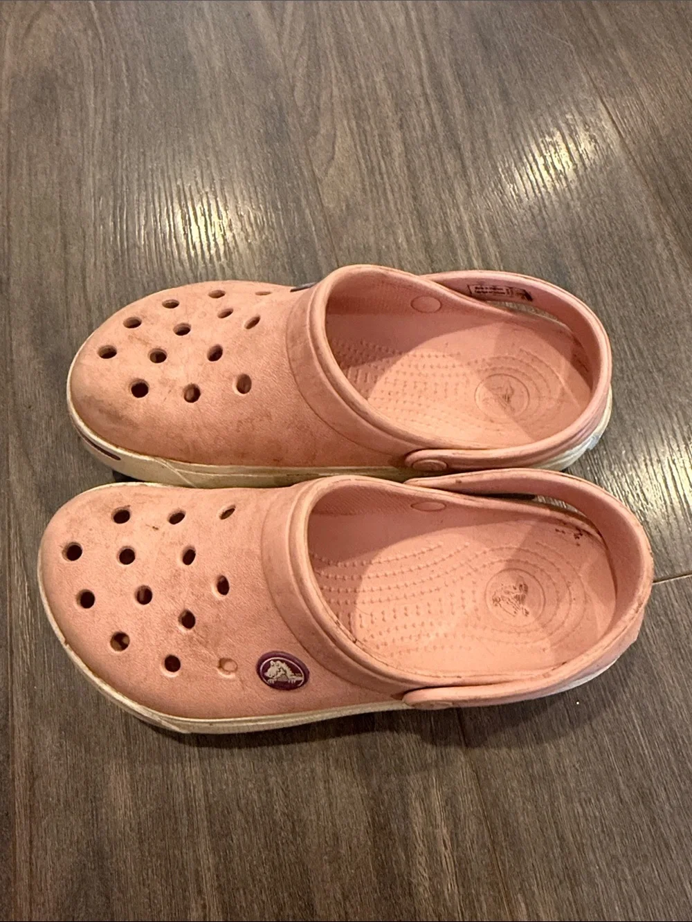 Crocs Kids Pink Slip-On Clogs - Comfortable Everyday Shoe size 12/13 7:21