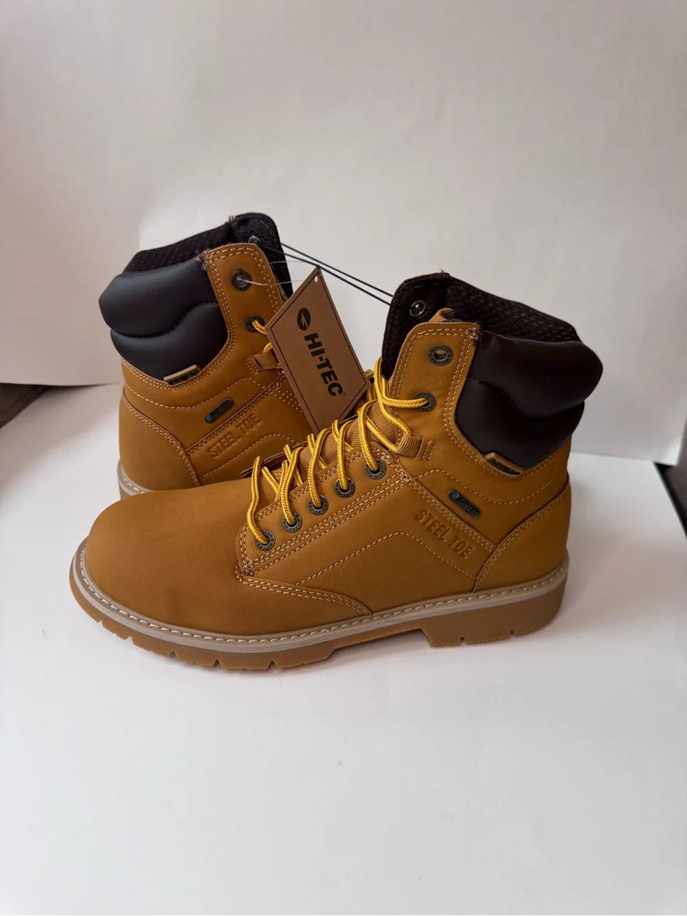 Hi-Tec Men's Steel Toe Work Boots - Size 9 or 42