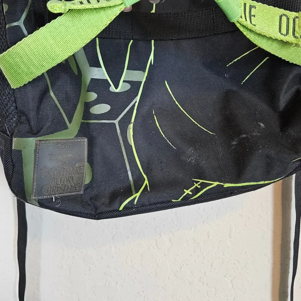 The Nightmare Before Christmas Oogie Boogie Backpack Black Neon Green
