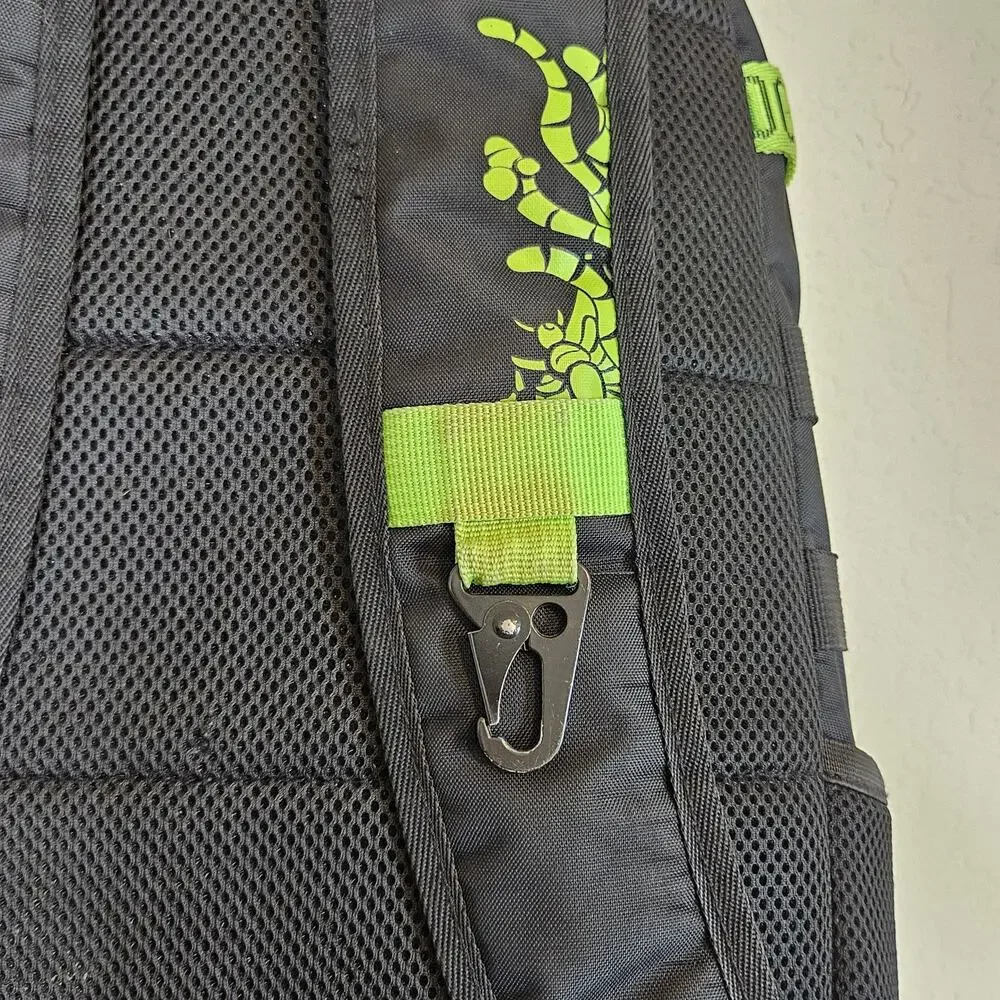 The Nightmare Before Christmas Oogie Boogie Backpack Black Neon Green