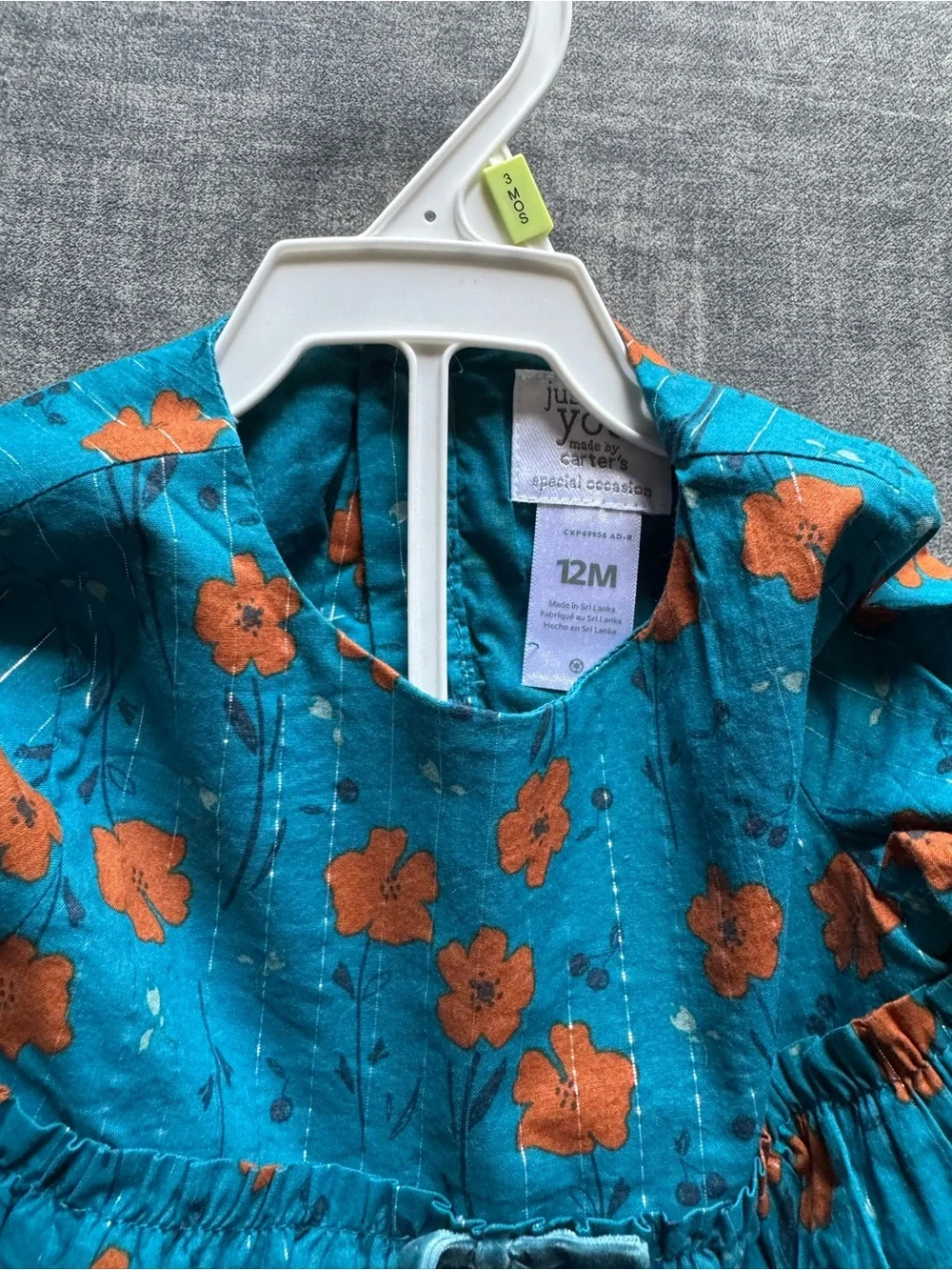 Carters bright teal
