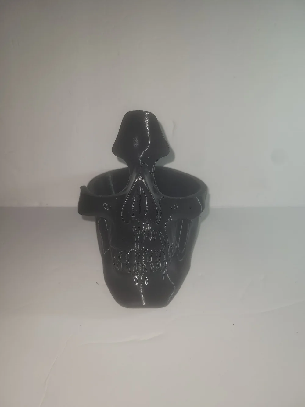 Black Skull Shaped EDC Dump Tray
