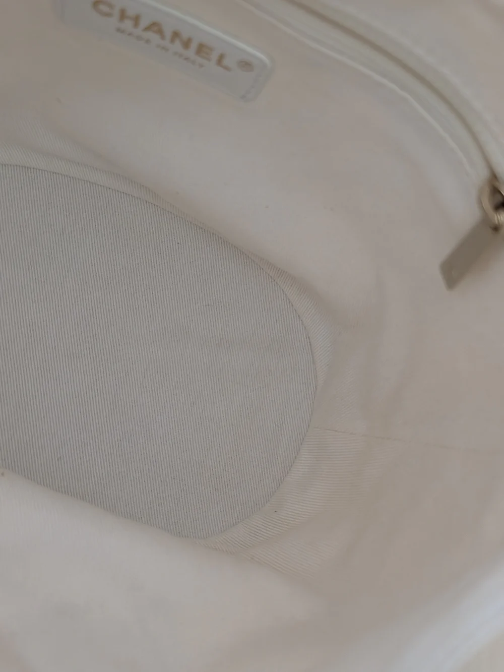Chanel Beige Pearl Deauville Drawstring Bucket Bag