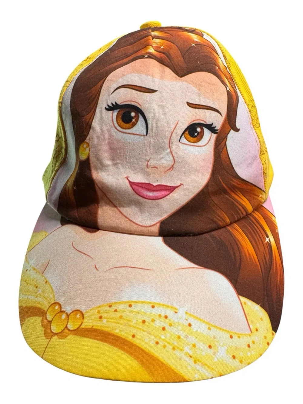 Disney Princess Belle Beauty and the Beast Yellow Baseball Cap Hat Youth