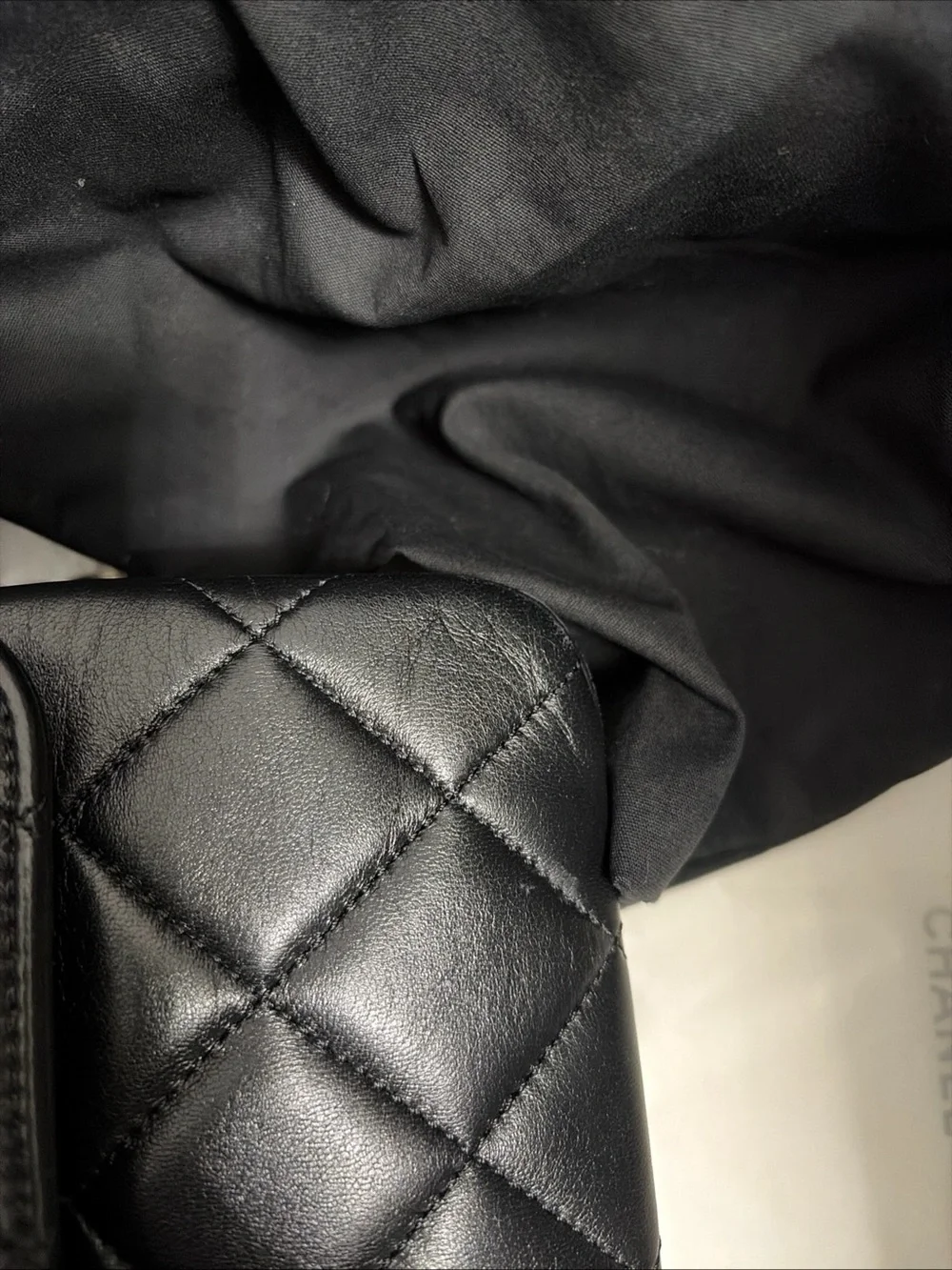 CHANEL Black Quilted Leather Small Flap Bag
