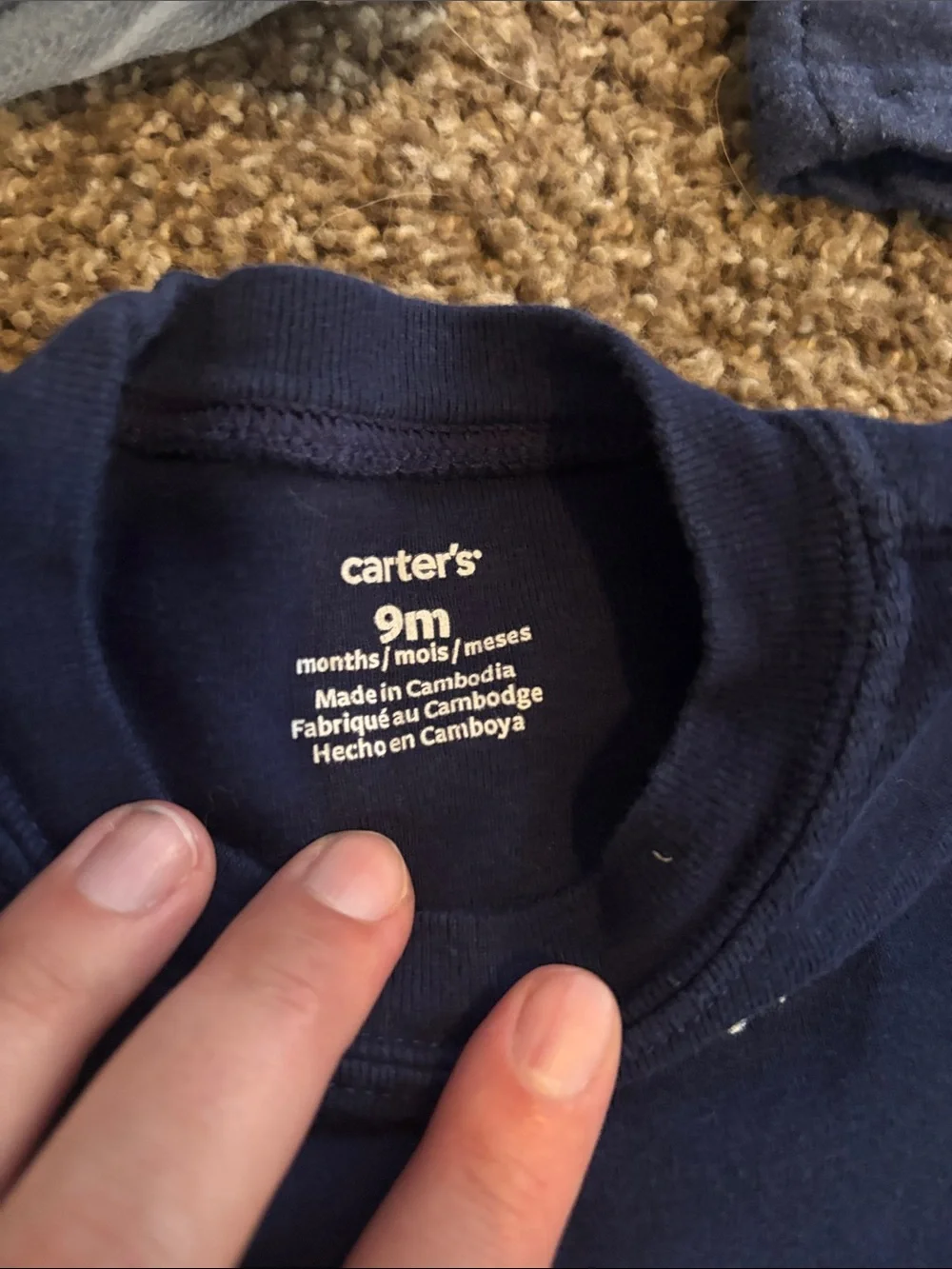 Carters soft navy