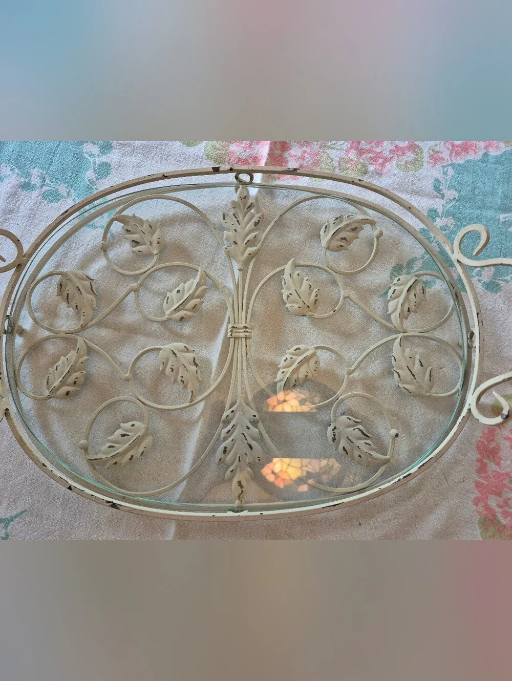 Vintage ornate oval