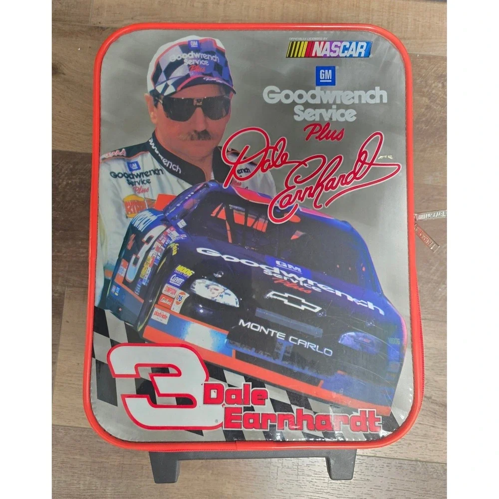 Vintage Dale Earnhardt #3 NASCAR Goodwrench Rolling Carry-On Vinyl Luggage Case