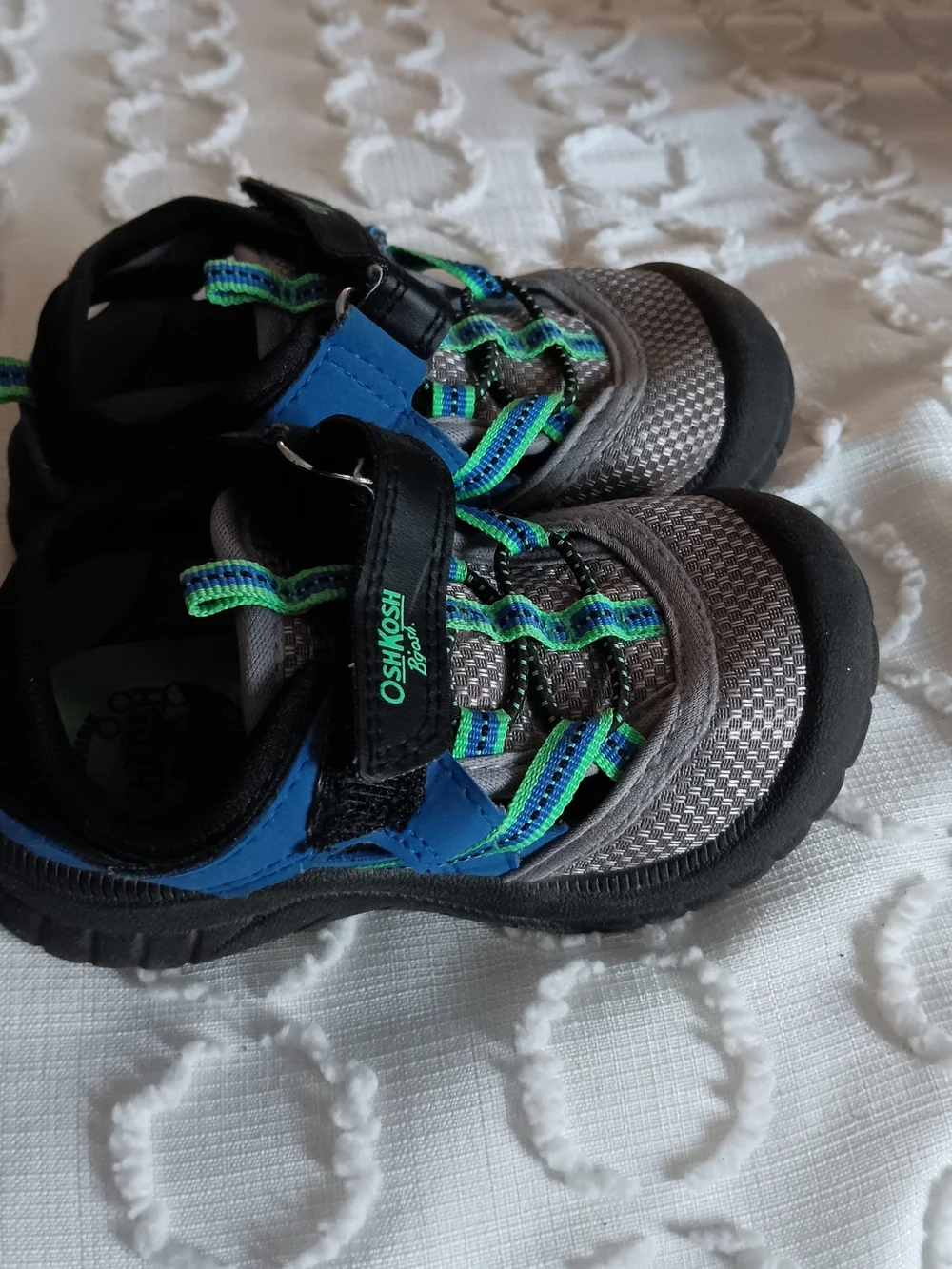 OshKosh B'gosh Gray, Blue & Green Toddler Athletic Sneakers