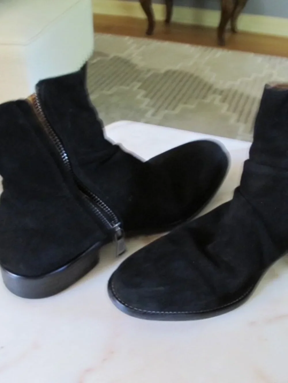 John Varvatos black suede