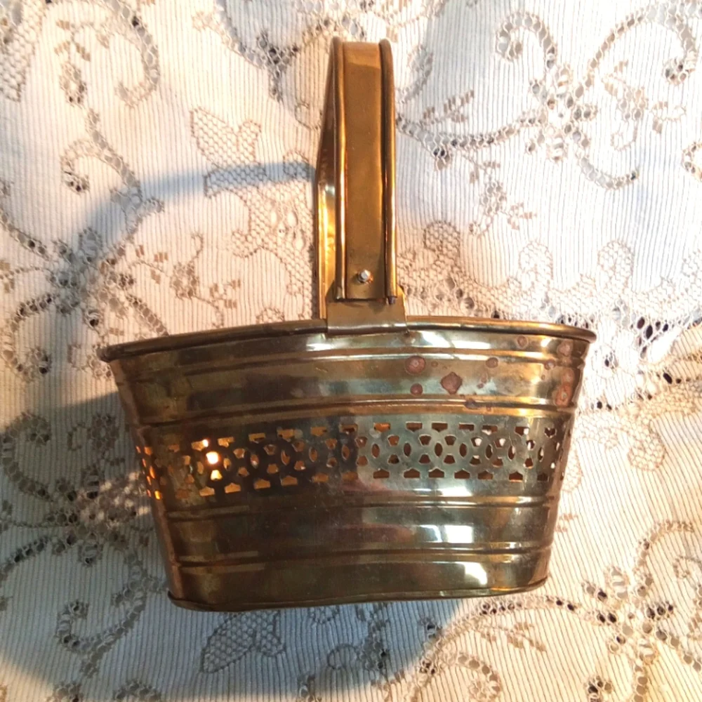 Solid brass basket