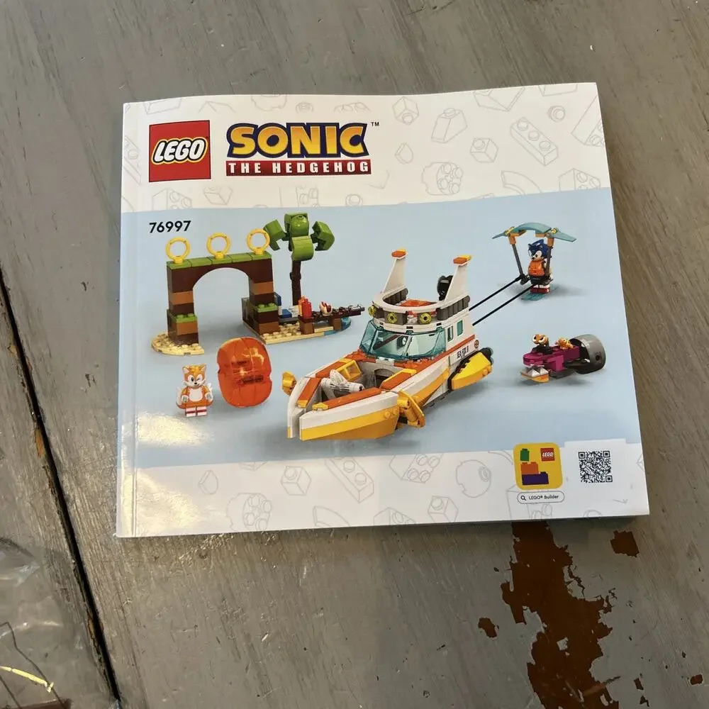 LEGO Sonic The Hedgehog Tails Adventure Boat 76997 Brand New Open Box