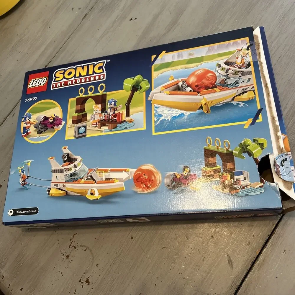 LEGO Sonic The Hedgehog Tails Adventure Boat 76997 Brand New Open Box