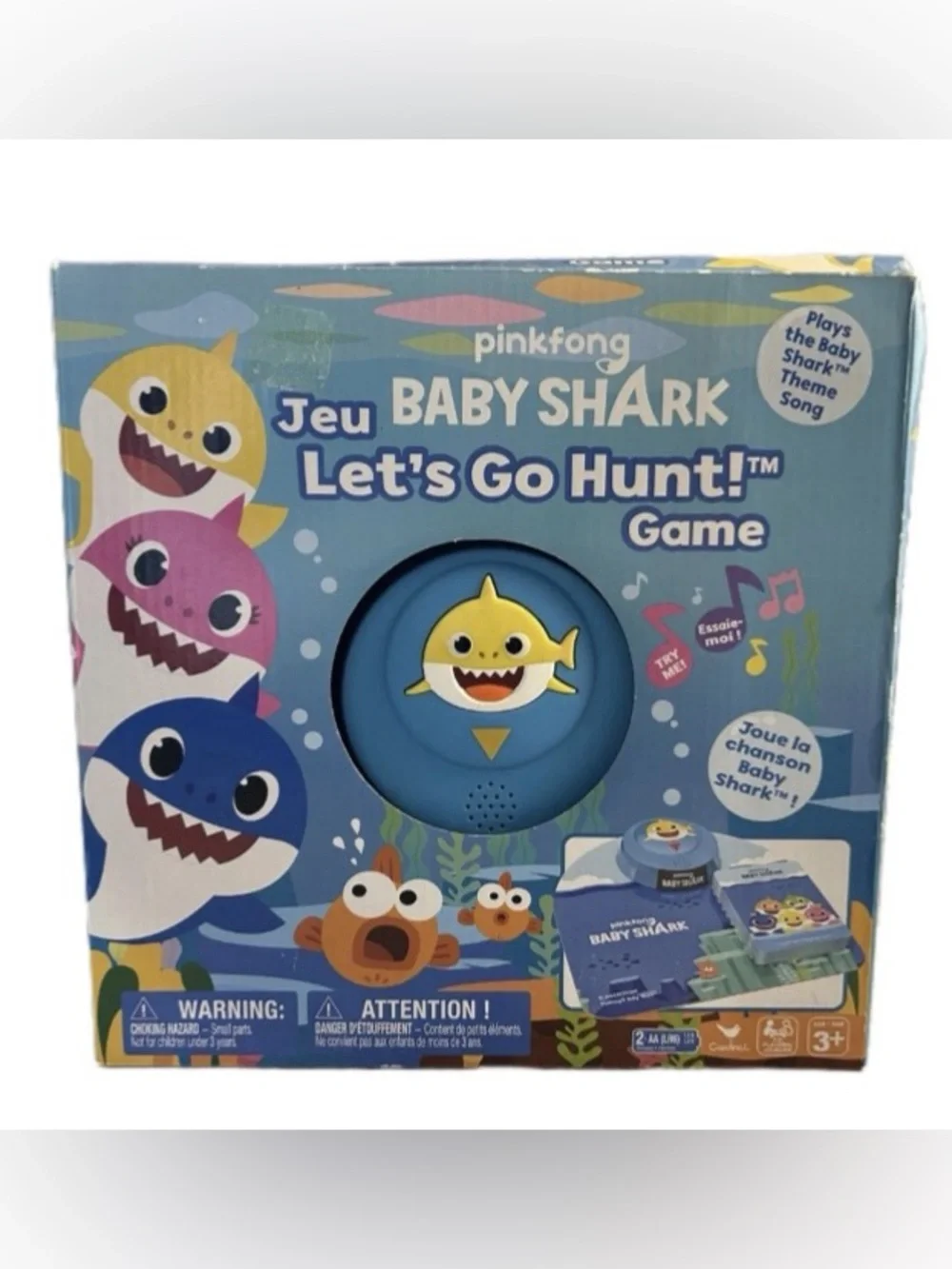 Baby Shark Let’s Go Hunt Game New In Box Pink Frog Musical Board Game For Kids