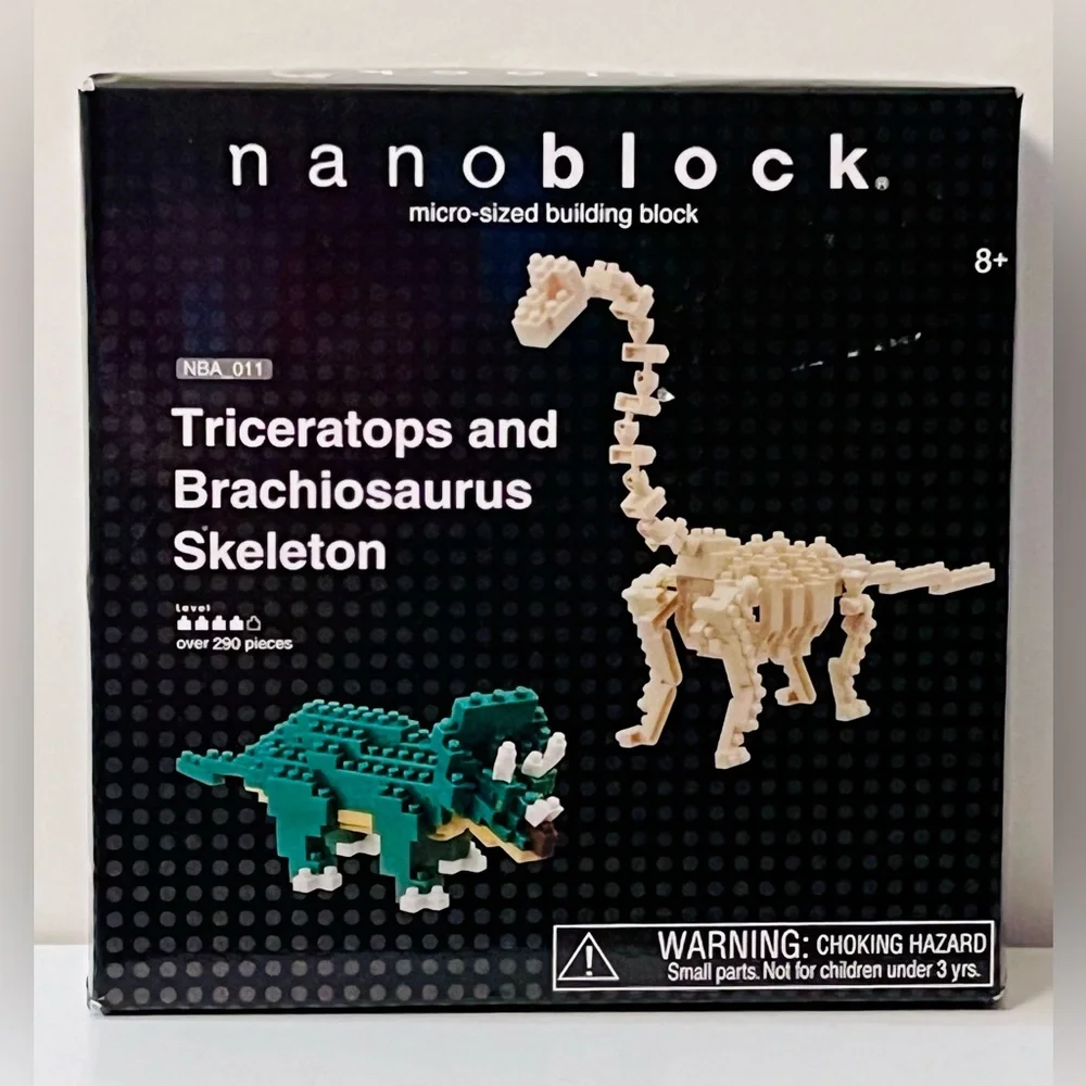 Nanoblock triceratops brachiosaurus