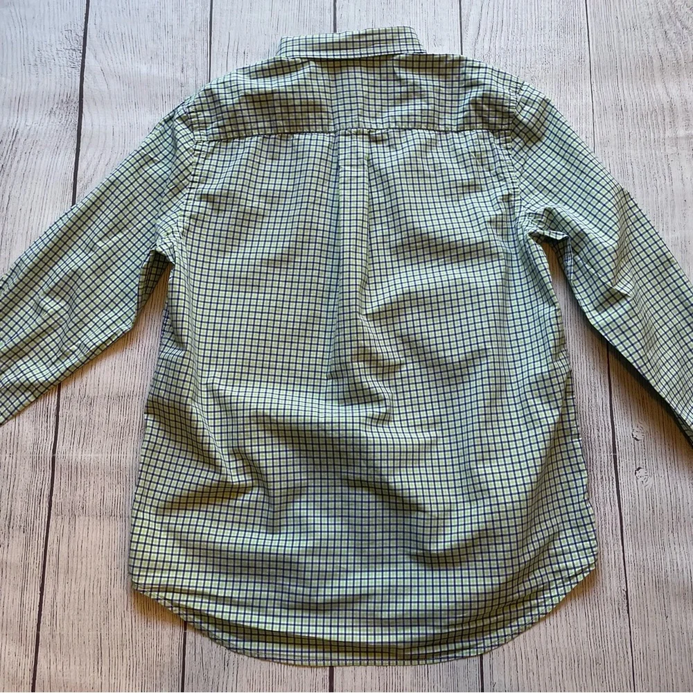 Ralph Lauren Blue & Green Plaid Long Sleeve Button Down size XL (18-20)